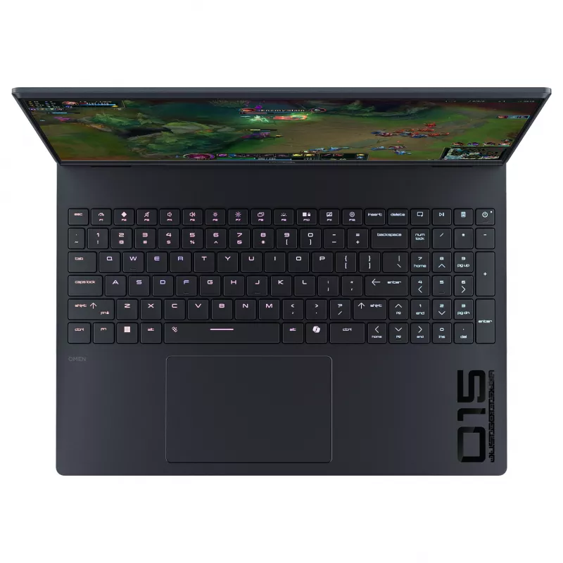 HP HyperX OMEN 15-ga0170ng Gaming-Laptop, 15,6 Zoll FHD IPS 144Hz, Intel Core i5-14650HX, 16GB DDR5 RAM, 1TB SSD, NVIDIA GeForce RTX 5060, Windows 11 Home, deutsche Tastatur, Shadow Black
