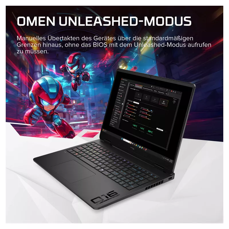 HP HyperX OMEN 16-am2172ng Gaming-Laptop, 16,1 inch QHD IPS 165Hz, Intel Core i7-14650HX, 24GB DDR5, 1TB SSD, NVIDIA GeForce RTX 5070, FreeDOS, deutsche Tastatur