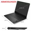 HP HyperX OMEN 16-am2172ng Gaming-Laptop, 16,1 inch QHD IPS 165Hz, Intel Core i7-14650HX, 24GB DDR5, 1TB SSD, NVIDIA GeForce RTX 5070, FreeDOS, deutsche Tastatur