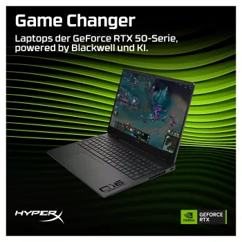 HP HyperX OMEN 16-ap1492ng Gaming-Laptop, 16,1 Zoll QHD 165Hz, AMD Ryzen 9 8940HX, 24GB DDR5, 512GB SSD, RTX 5070 8GB, Windows 11 Home, deutsche Tastatur