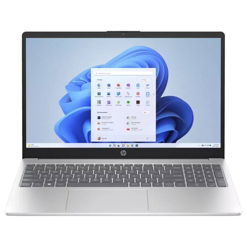HP Laptop 15-fd0051ne, Intel Core i5-1335U, 8GB RAM, 512GB SSD, NVIDIA GeForce MX570 2GB, 15,6 inch Full HD IPS, Windows 11 Home, Natural Silver