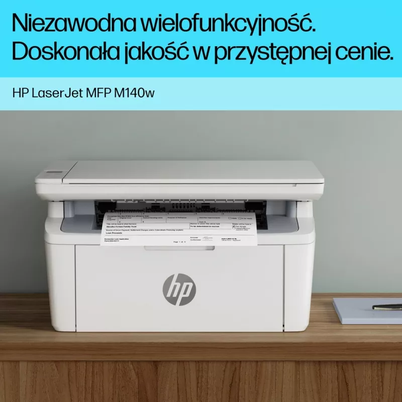 HP LaserJet M140w Kabelloser Monochrom-Multifunktions-Laserdrucker, Kopierer, Scanner