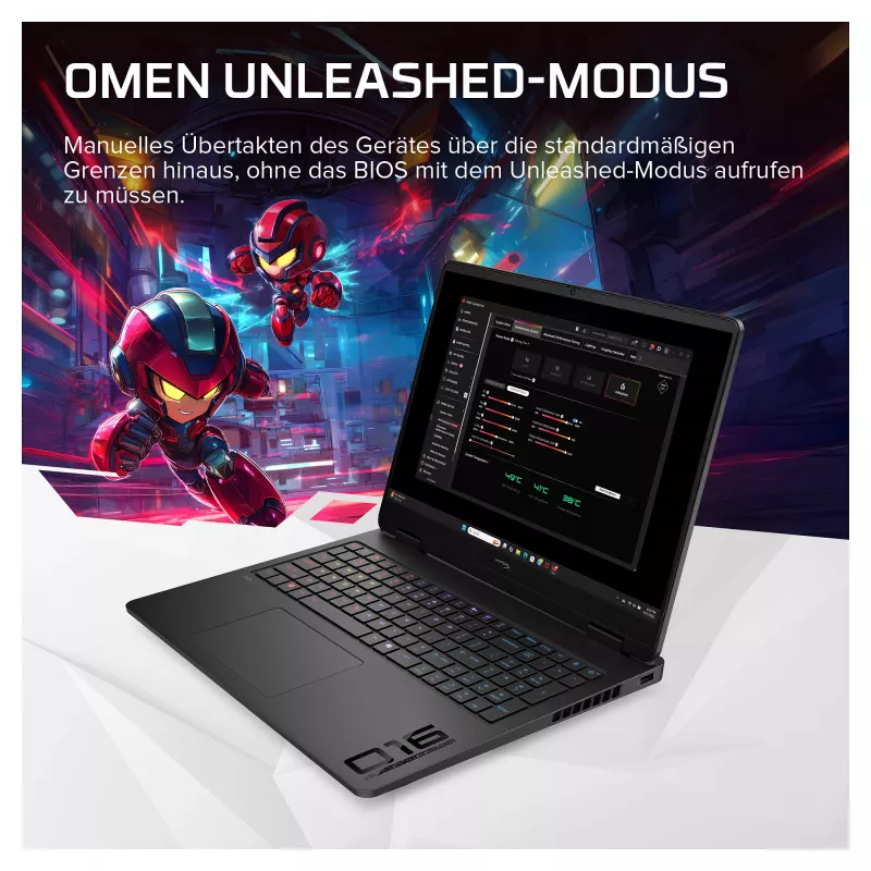 HP OMEN 16 Gaming-Laptop, AMD Ryzen 9 8940HX, 24 GB RAM, 512 GB SSD, RTX 5060, 16.1 inch QHD 165 Hz, Windows 11 Home