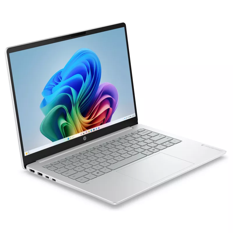 HP OmniBook 3 14-hz0351ngx Snapdragon X X1-26-100 16GB RAM 512GB SSD 14 inch Full HD Laptop Windows 11 Home - Silber