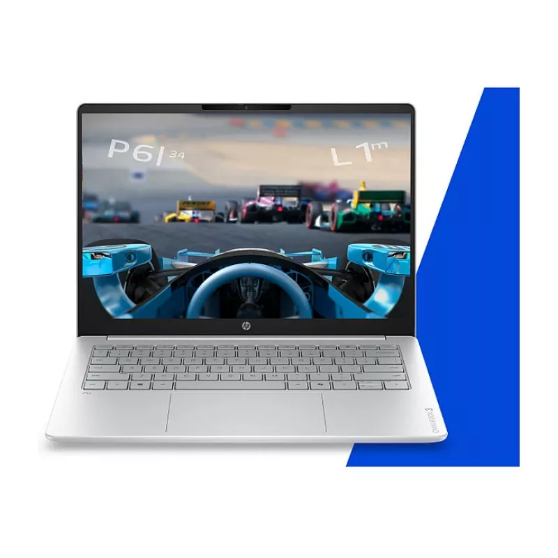 HP OmniBook 3 14-hz0351ngx Snapdragon X X1-26-100 16GB RAM 512GB SSD 14 inch Full HD Laptop Windows 11 Home - Silber