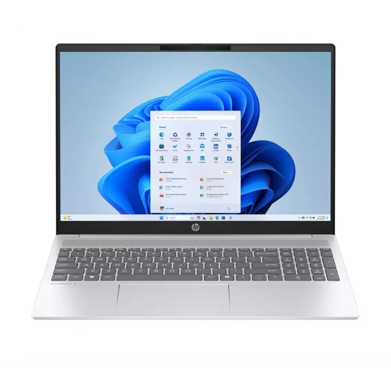 HP OmniBook 5 16-bc1019nw, 16 Zoll IPS 300nits Anti-Glare, AMD Ryzen 7 8840U, 16GB LPDDR5X, 512GB SSD, AMD Radeon 780M, 1080p Webcam, 59Wh, Kein Betriebssystem, Glacier Silver, 2 Jahre Garantie
