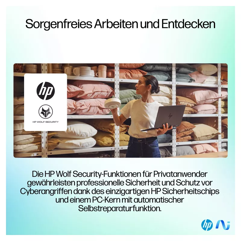 HP OmniBook Ultra Flip 14-fh0678ng 2-in-1 Laptop, Intel Core Ultra 7, 32GB RAM, 1TB SSD, 14 Zoll OLED-Touchscreen, Windows 11 Home, Natur-Silber