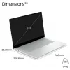 HP OmniBook X Next Gen AI 17-de0070ngx, 17,3 Zoll QHD+ IPS, Snapdragon X Elite X1E-78-100, 16GB LPDDR5X, 1TB SSD, Windows 11 Home, Keramikweiß, deutsche Tastatur