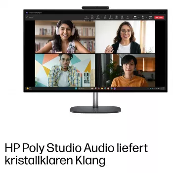 HP OmniStudio X 27-cx0452ng All-in-One PC, 27 Zoll QHD IPS Display, Intel Core Ultra 5, 24GB DDR5 RAM, 1TB SSD, Windows 11 Home, Weiß