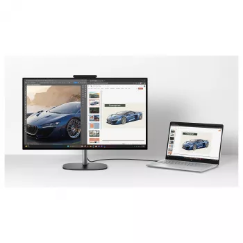 HP OmniStudio X 27-cx0452ng All-in-One PC, 27 Zoll QHD IPS Display, Intel Core Ultra 5, 24GB DDR5 RAM, 1TB SSD, Windows 11 Home, Weiß