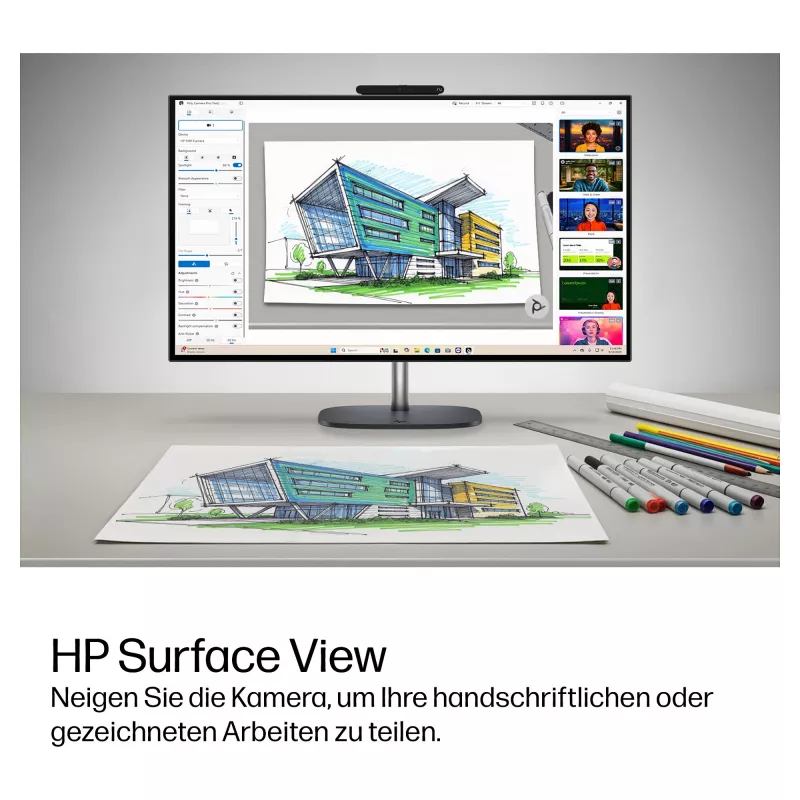 HP OmniStudio X 27-cx0471ng All-in-One PC, 27 Zoll QHD IPS, Intel Core Ultra 7, 24GB DDR5, 1TB SSD, Windows 11 Home