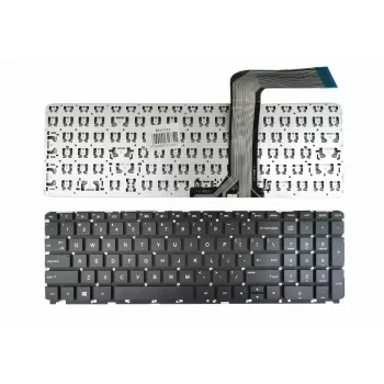 HP Pavilion 15-P Serie Ersatz-Tastatur (US International Layout, Schwarz, mit Rahmen)