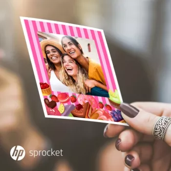 HP Fotopapier 3,5x4,25 für HP Sprocket 3x4 50 Blatt