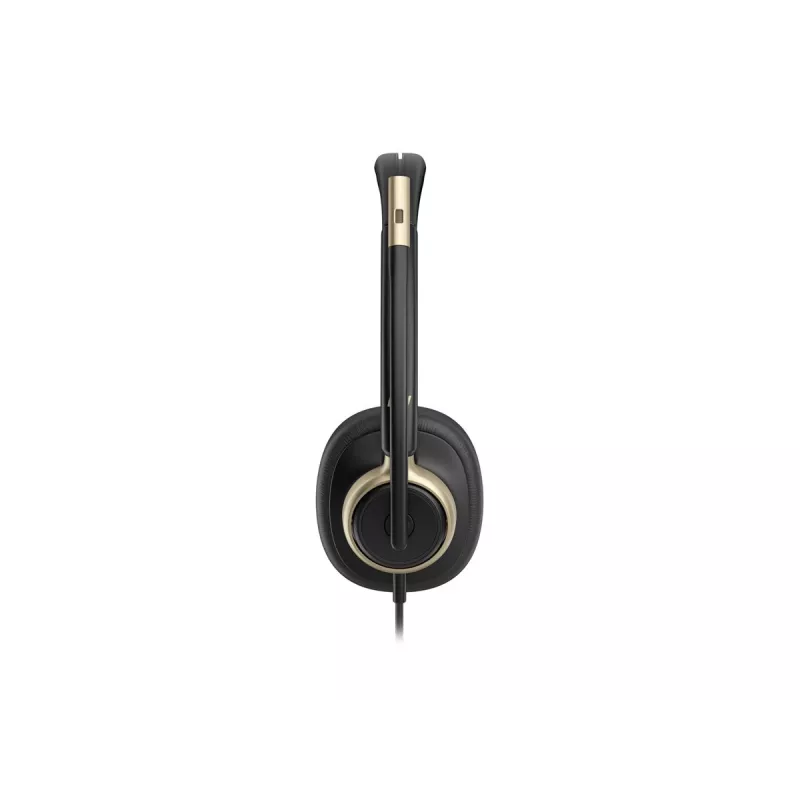 HP Poly Mission 825 Stereo USB Kabelgebundenes Headset mit aktiver Geräuschunterdrückung, Schwarz, zertifiziert für Microsoft Teams, Zoom, Google Meet, Works With Chromebook