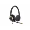 HP Poly Mission 825 Stereo USB Kabelgebundenes Headset mit aktiver Geräuschunterdrückung, Schwarz, zertifiziert für Microsoft Teams, Zoom, Google Meet, Works With Chromebook