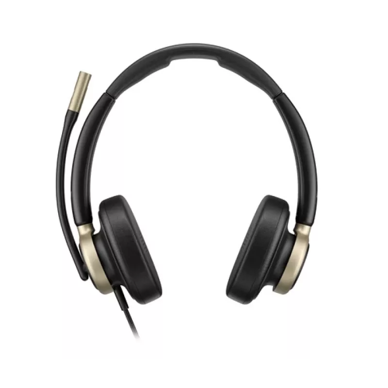 HP Poly Mission 825 Kabelgebundenes Stereo-USB-Headset mit ANC - Schwarz