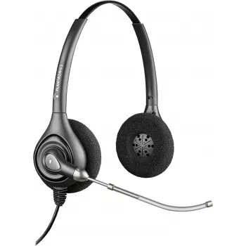 HP POLY Plantronics SupraPlus H261H Binaurales kabelgebundenes Breitband-Headset mit geräuschunterdrückendem Mikrofon (87129-02)