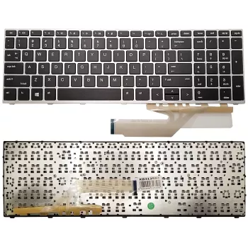 HP ProBook 450 G5, 455 G5, 470 G5 Ersatztastatur mit Rahmen - US-Englisches Layout