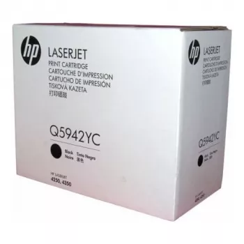 HP Q5942YC Contract Toner Cartridge - Schwarz, Hohe Ergiebigkeit (10.000 Seiten) für LaserJet 4250/4350