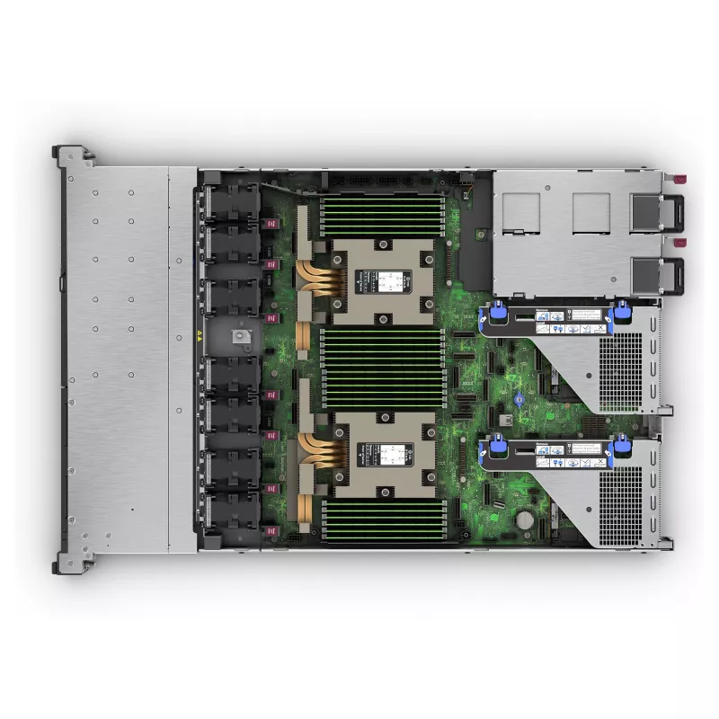 HPE ProLiant DL365 Gen11 1U Rack Server, AMD EPYC 9115 2.6GHz 16-Core, 64GB DDR5, 8 SFF Hot-Plug, MR408i-o, 2x1000W Redundant PSU