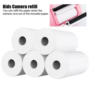 HQ Selbstklebende Thermopapier-Sticker, 5 Rollen, 57mm x 25mm für Kinder-Sofortbildkamera