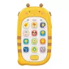 Huanger HE0536 Spielzeugtelefon mit Aufnahmefunktion (Gelb)