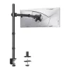HUANUO HNCM9 Einzelner Monitorhalter für 13-32 Zoll Bildschirme, Gasfederarm, Tischklemme/Durchführung, Schwarz