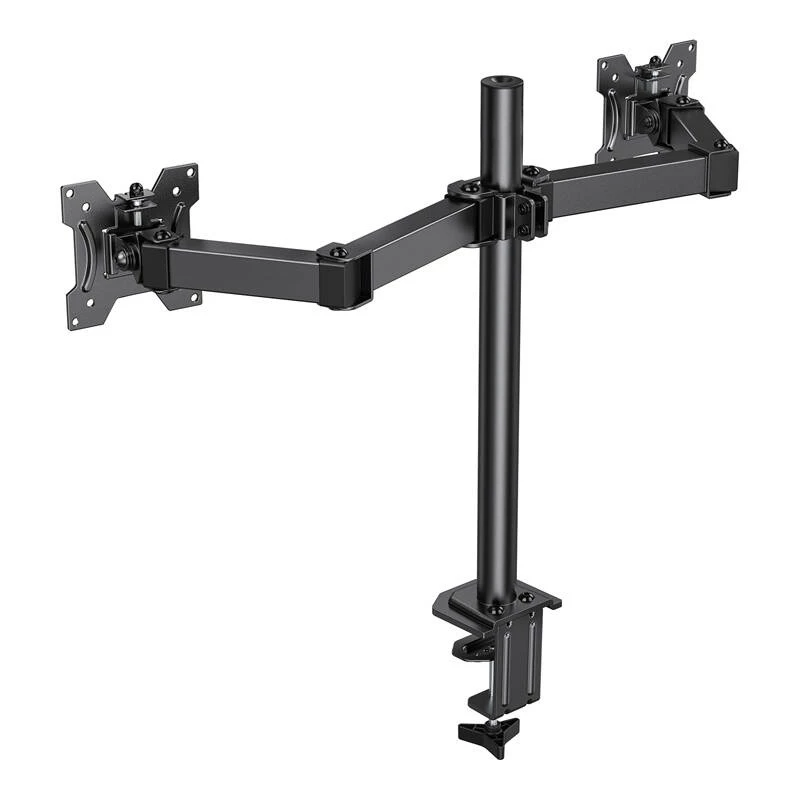 HUANUO Single Monitor Mount 13-30 inch HNCM7 - Articulating Arm, Desk Clamp/Grommet, VESA 75x100, Black