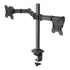 HUANUO Single Monitor Mount 13-30 inch HNCM7 - Articulating Arm, Desk Clamp/Grommet, VESA 75x100, Black