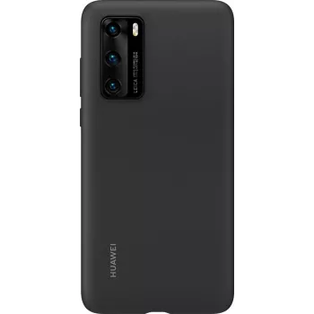 Huawei P40 Silikonhülle Schwarz