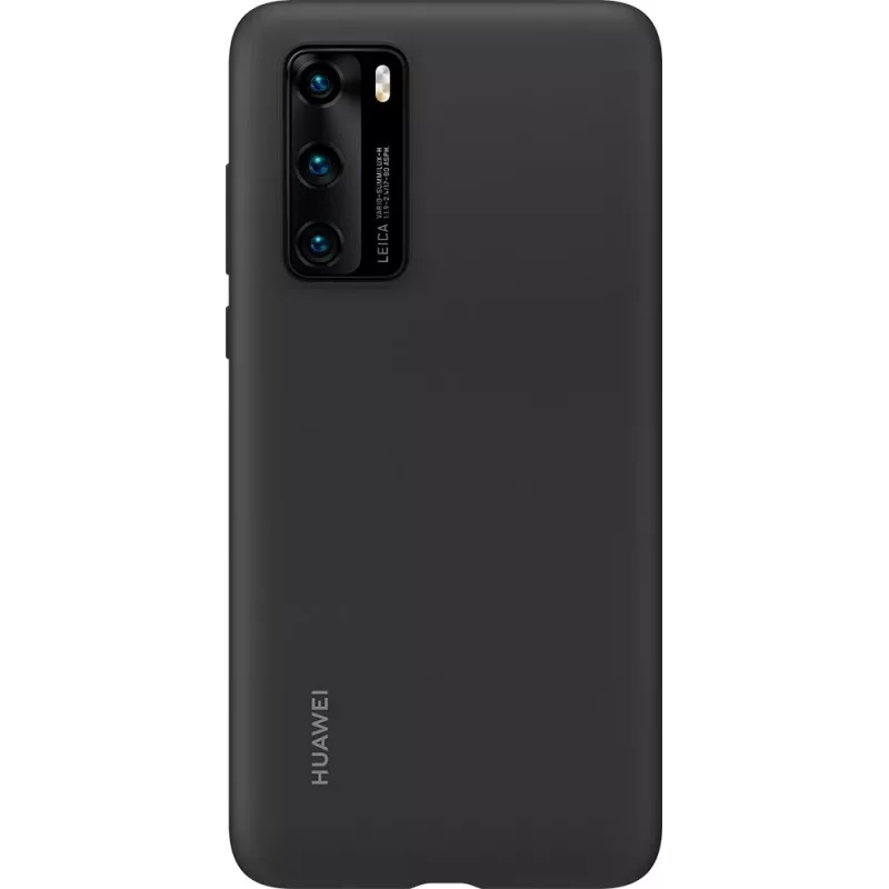Huawei P40 Silikonhülle Schwarz