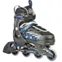 HUDORA Leon verstellbare Kinder-Inline-Skates Schwarz/Blau Größe 33-36