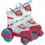 HUDORA My First Quad LED Rollschuhe Größe 30-33 Rot/Hellblau