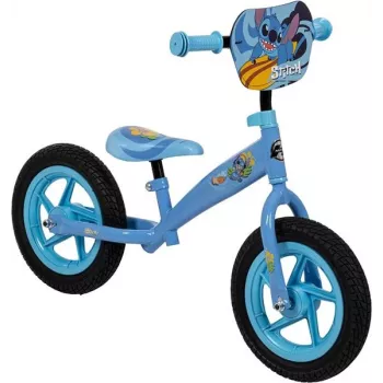 Huffy Stitch 16 G Kinderfahrrad, 16-Zoll-Räder, Disney Stitch Design, Stahlrahmen, Vorderrad-Handbremse & Hinterrad-Rücktrittbremse, abnehmbare Stützräder, Blau/Rosa