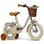 Huffy Vintage 12-Zoll-Kinderfahrrad, Grau mit Korb und Stützrädern