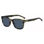 HUGO BOSS BLACK BOSS1722GS517 Rechteckige Sonnenbrille Schwarzer Rahmen Graue Gläser 54mm