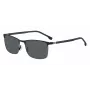 HUGO BOSS BLACK Sonnenbrille BOSS1635STI7 Herren Acetatrahmen Graue Gläser 57mm