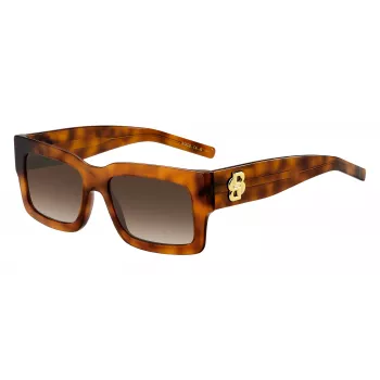 HUGO BOSS BLACK Damen-Sonnenbrille BOSS1654S086 - Schwarzer Rahmen, graue Gläser, 54 mm