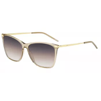 HUGO BOSS BLACK Damen Sonnenbrille BOSS1661S84A - Graue Gläser, Schwarzer Rahmen, 58 mm