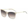 HUGO BOSS BLACK Damen Sonnenbrille BOSS1661S84A - Graue Gläser, Schwarzer Rahmen, 58 mm
