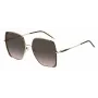 HUGO BOSS BLACK Damen-Sonnenbrille BOSS1707S01Q - Graue Gläser, Schwarzer Rahmen, 58 mm