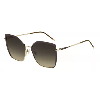 HUGO BOSS BLACK Damen-Sonnenbrille BOSS1708S01Q - Schwarzer Rahmen, graue Gläser, 58 mm