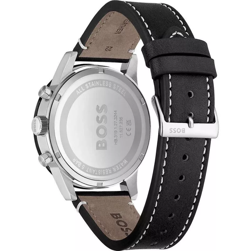HUGO BOSS Herren 1513920 Chronograph Edelstahl Uhr 44mm