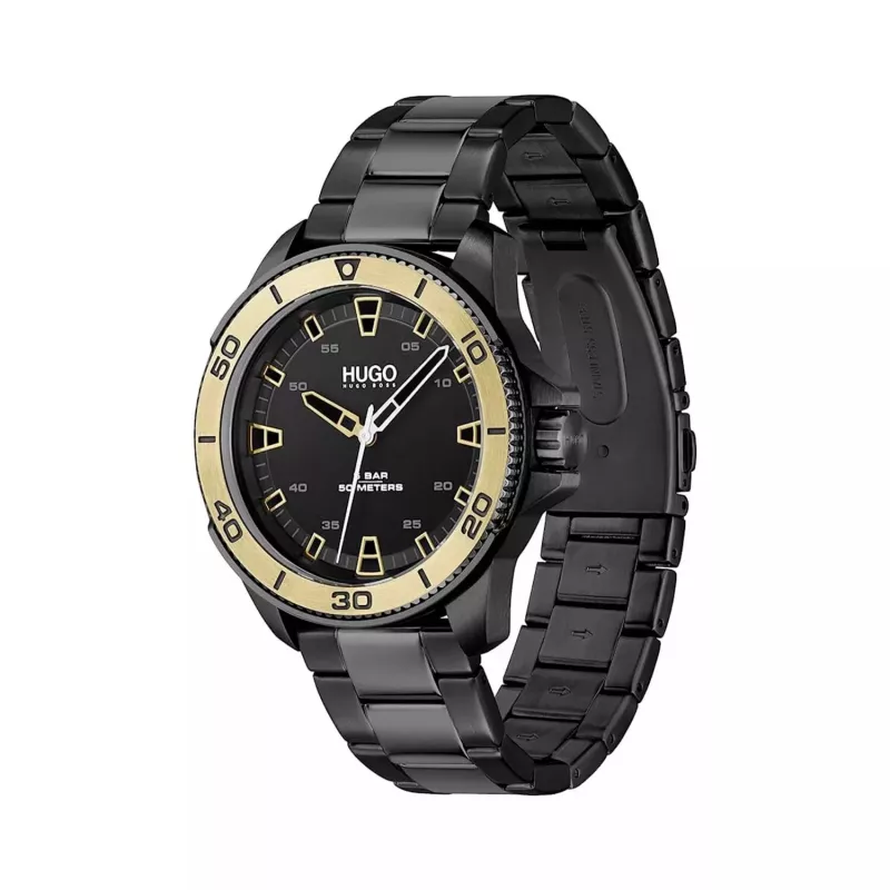 HUGO BOSS Herren Skymaster Chronograph Uhr 1530225 44mm Edelstahl Blaues Zifferblatt
