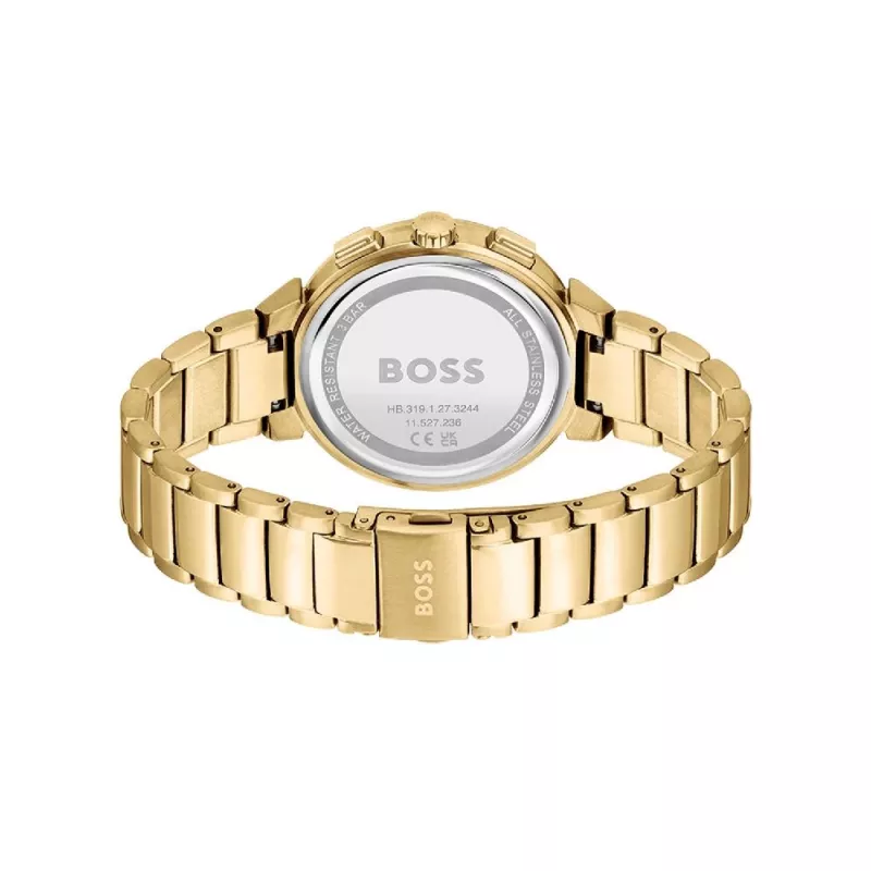 HUGO BOSS Purity Damenuhr 1502677 38mm Edelstahl-Mesh silbernes Zifferblatt
