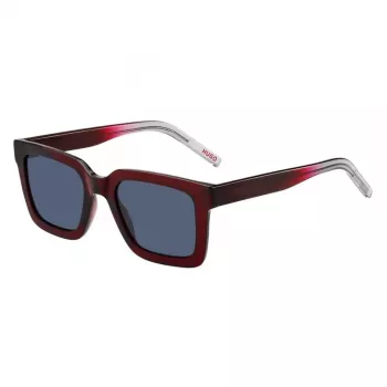 HUGO MAN HG1259SFSFKU Sonnenbrille - Schwarzer Rahmen, graue Gläser, 51/21/135 mm