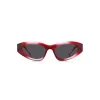 HUGO Unisex Sonnenbrille HG-1282-S-C48 Rechteckiger Vollrandrahmen 52/23/145 mm Schwarz/Grau UV400