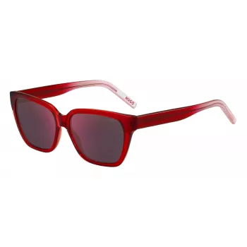 HUGO Damen-Sonnenbrille HG1264S92YF6A Havana Acetat 56mm