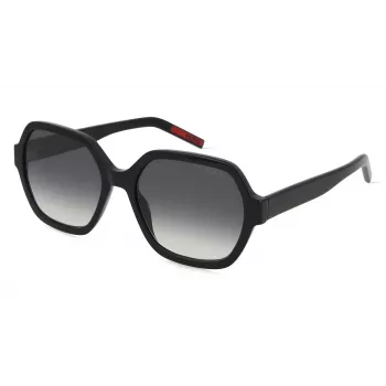 HUGO Damen-Sonnenbrille HG1265S807F69 - Quadratischer Acetatrahmen mit grauen Verlaufsgläsern