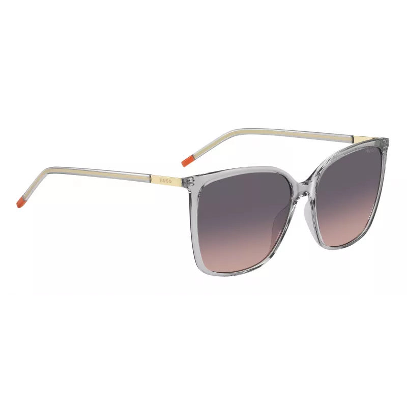 HUGO Damen-Sonnenbrille HG1275SKB7F7F - Havanna/Brauner Acetatrahmen, braune Verlaufsgläser, 57 mm